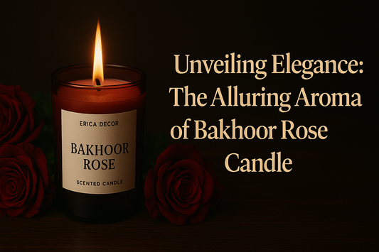Bakhoor Rose Candle: A Touch of Arabian Luxury