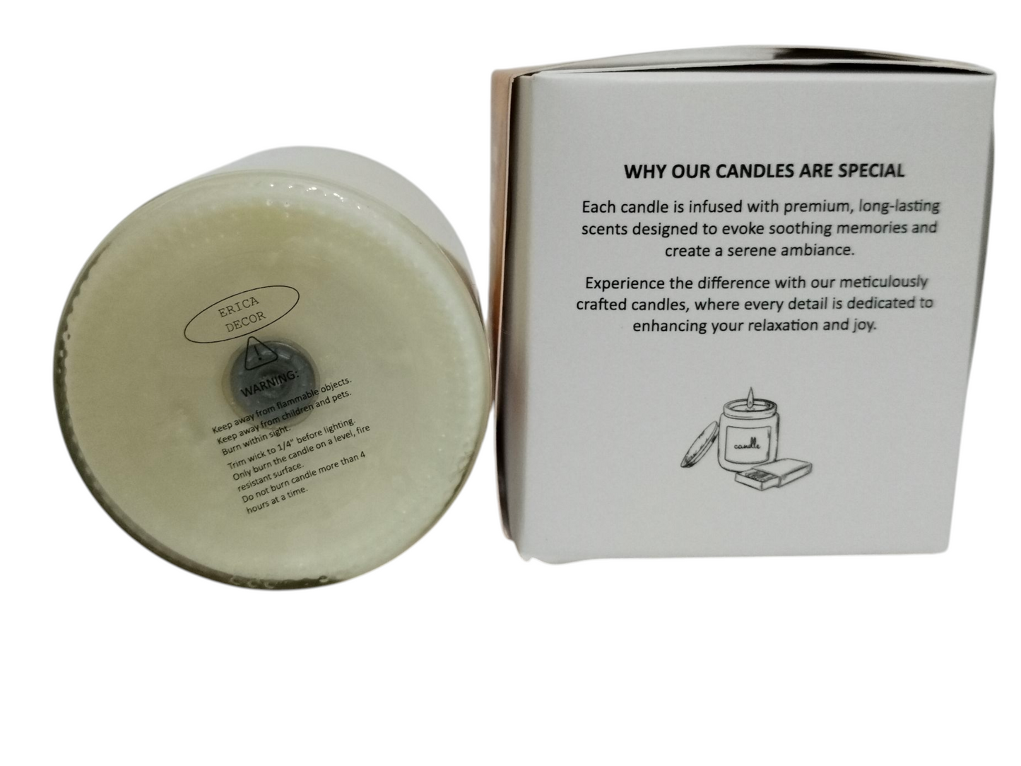Signature Scented Candle Set – 4 Bestselling Soy Wax Candles | Erica Decor