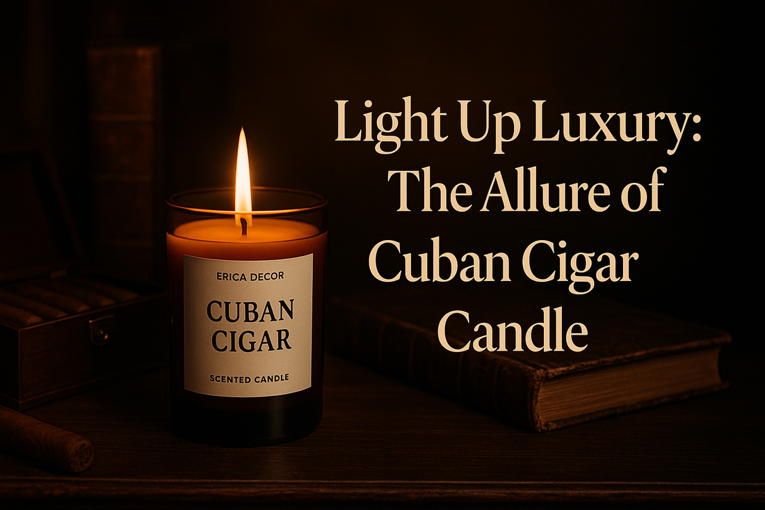 Cuban Cigar Candle: A Touch of Masculine Elegance